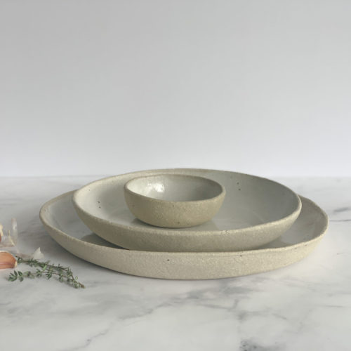 Handmade ceramic platters