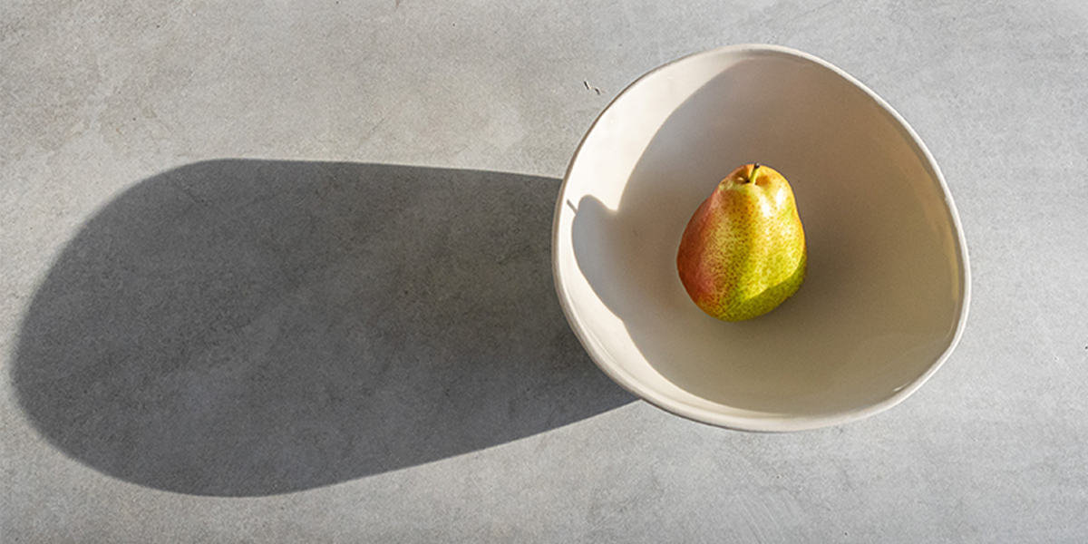 pear in bowl